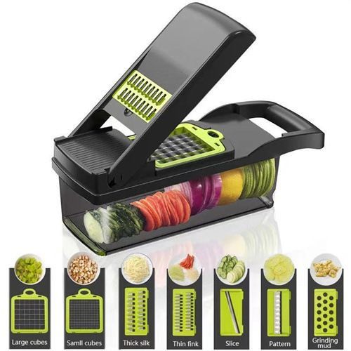 NEW 14 in 1 Multifunction Vegetable Cutter Food Slicer Dicer Nicer Vegetable Fruit Peeler Chopper Cutter Carrot Cheese Grater