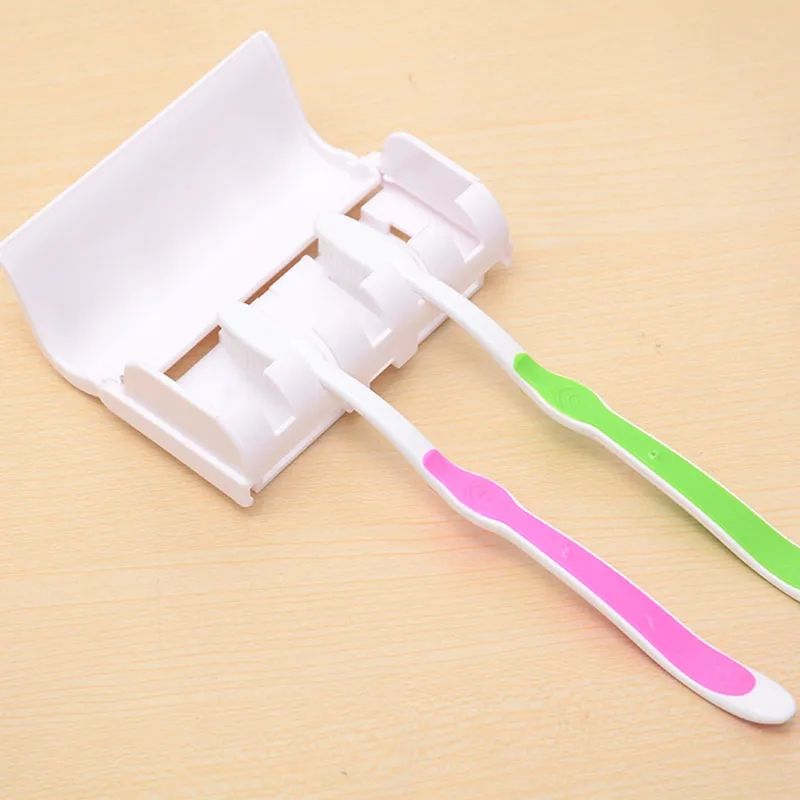 Automatic Toothpaste Dispenser Wall Mount Bathroom Accessories Toothpaste Squeezer Toothbrush Holder Toothpaste Storage