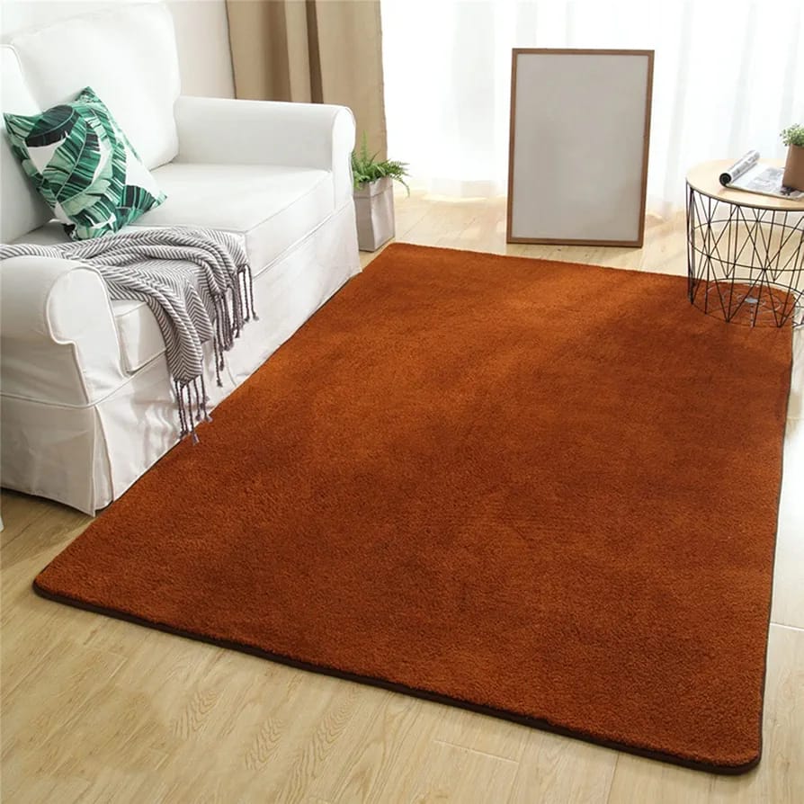 Modern 6*7 Feet Luxury Style Nordic Rabbit fur Carpet Super Soft Smooth Mat for Living Room, Kitchen Dinning Room or Bedroom Floor Mat Rug Size: 6x7 feet