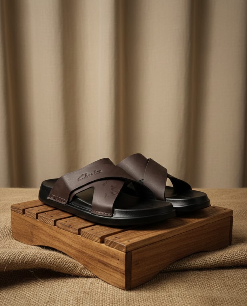 Classic Clarks Open Sandals Men's Summer Slides Opens Rubber Sole New Sandals and Slippers Men's Sandals Adult Beach Open Shoes Non-slip Open-toe Sandals