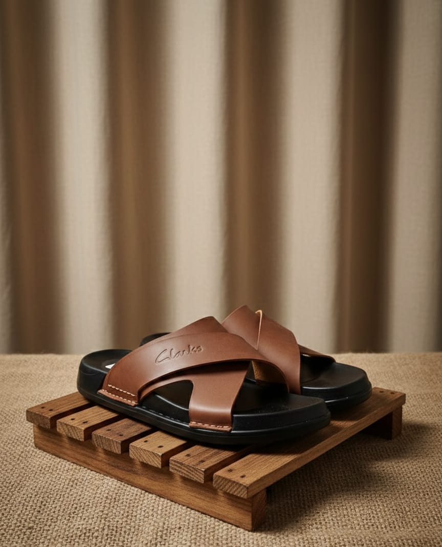 Classic Clarks Open Sandals Men's Summer Slides Opens Rubber Sole New Sandals and Slippers Men's Sandals Adult Beach Open Shoes Non-slip Open-toe Sandals