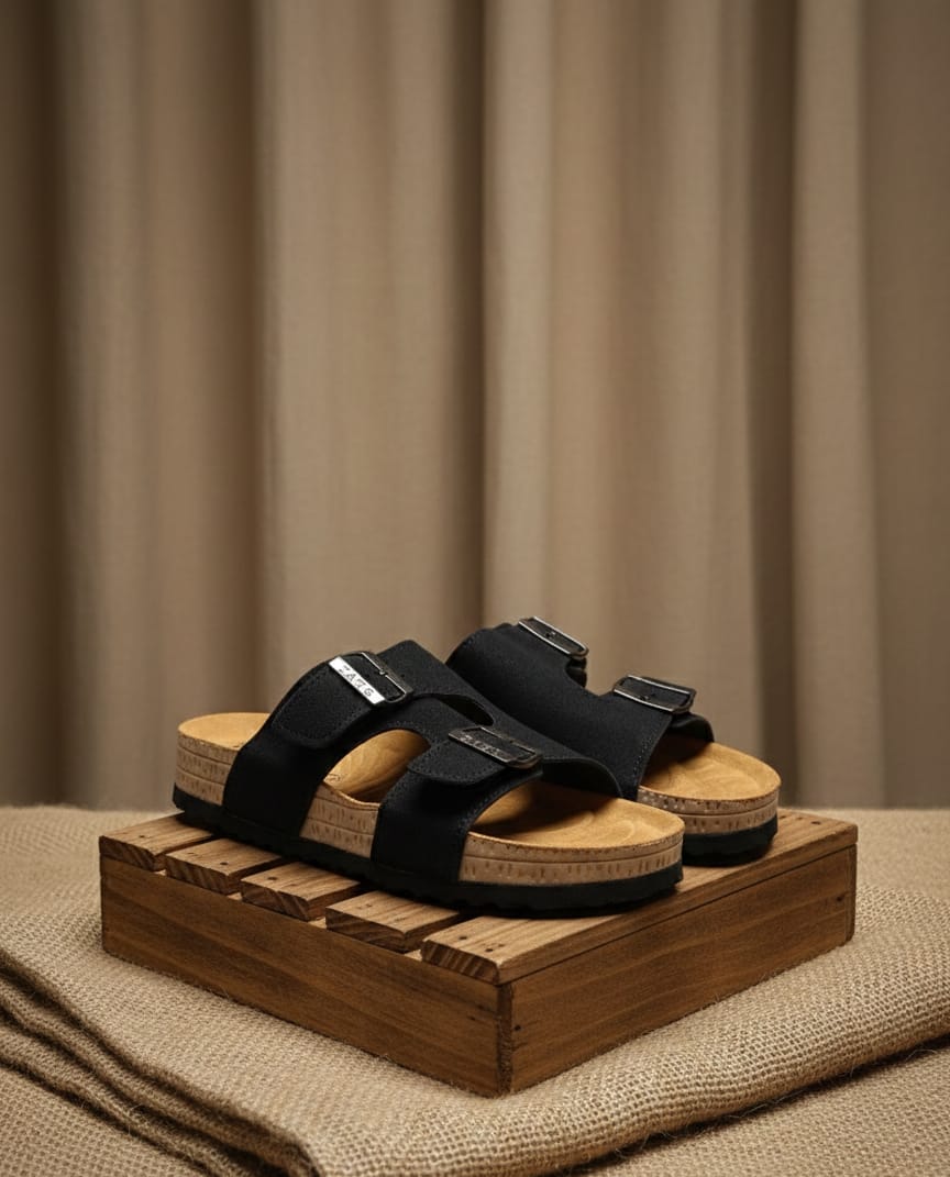 Classic Open Sandals Men's Summer Slides Opens Rubber Sole New Sandals and Slippers Men's Sandals Adult Beach Open Shoes Non-slip Open-toe Sandals