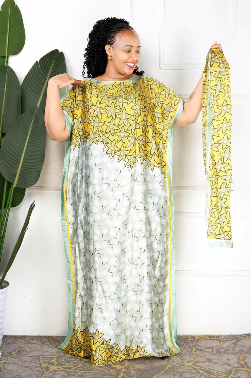 Ladies smart dera with scarf