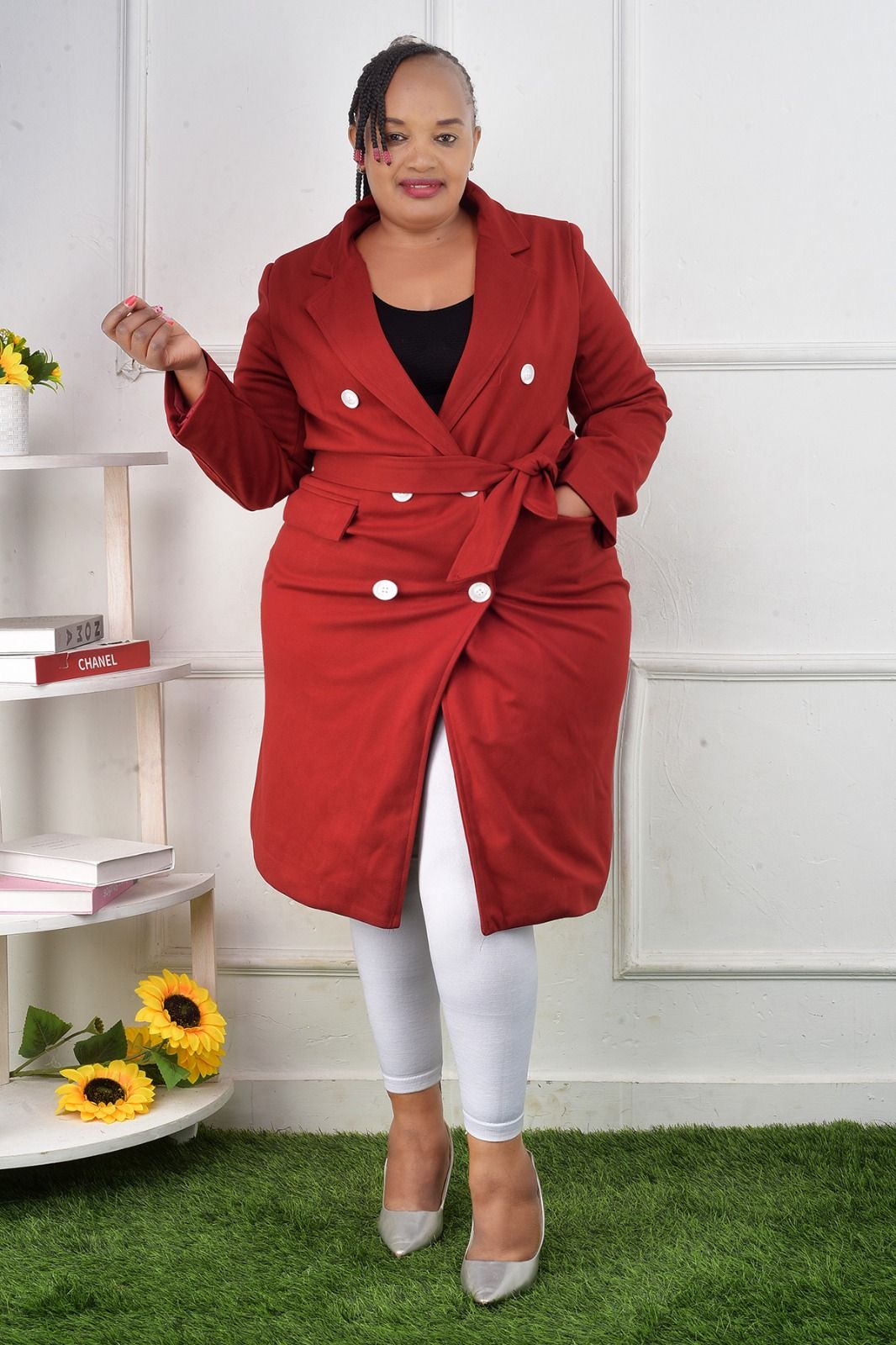 Ladies long trench coats