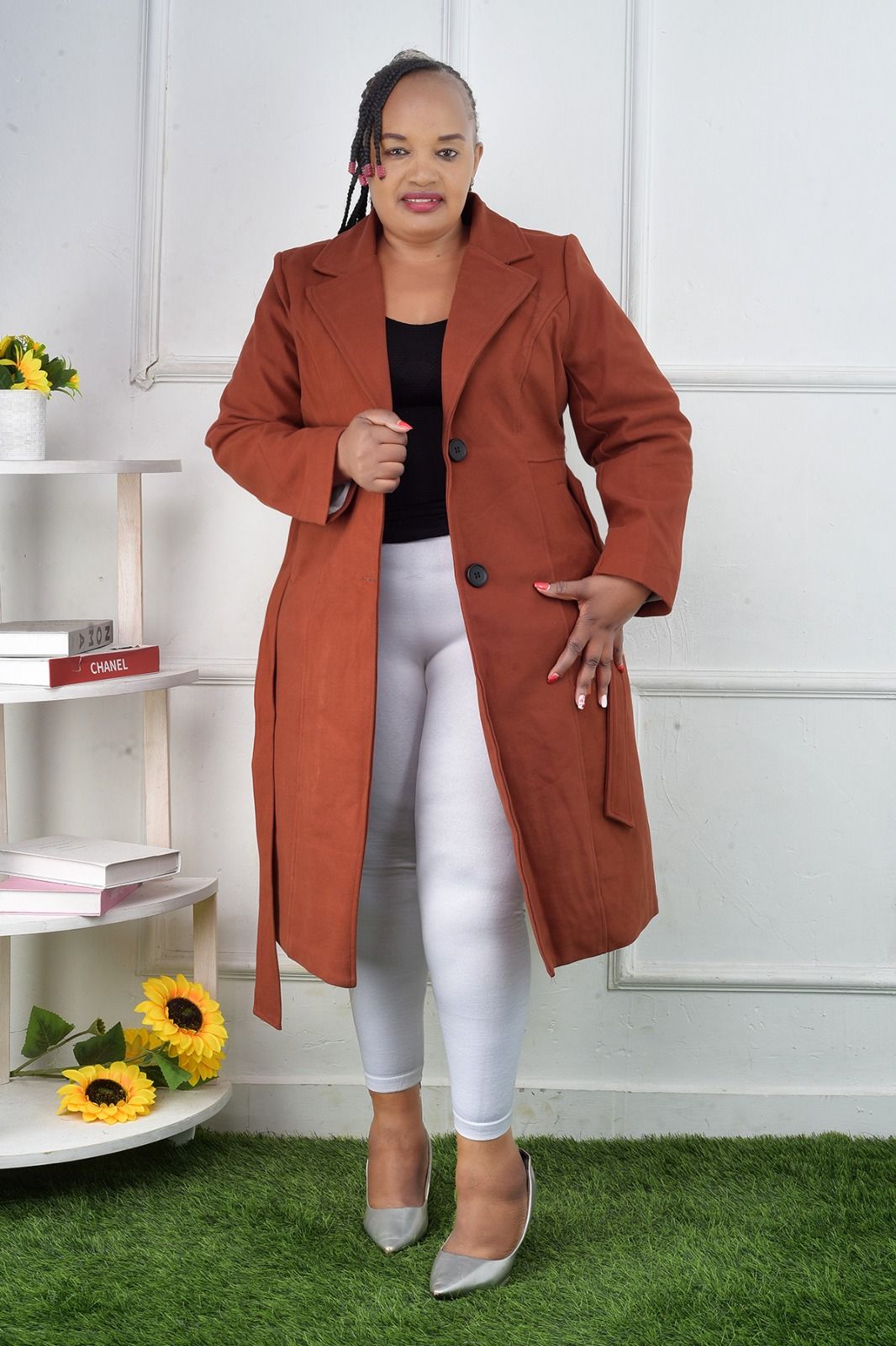 Ladies long trench coats