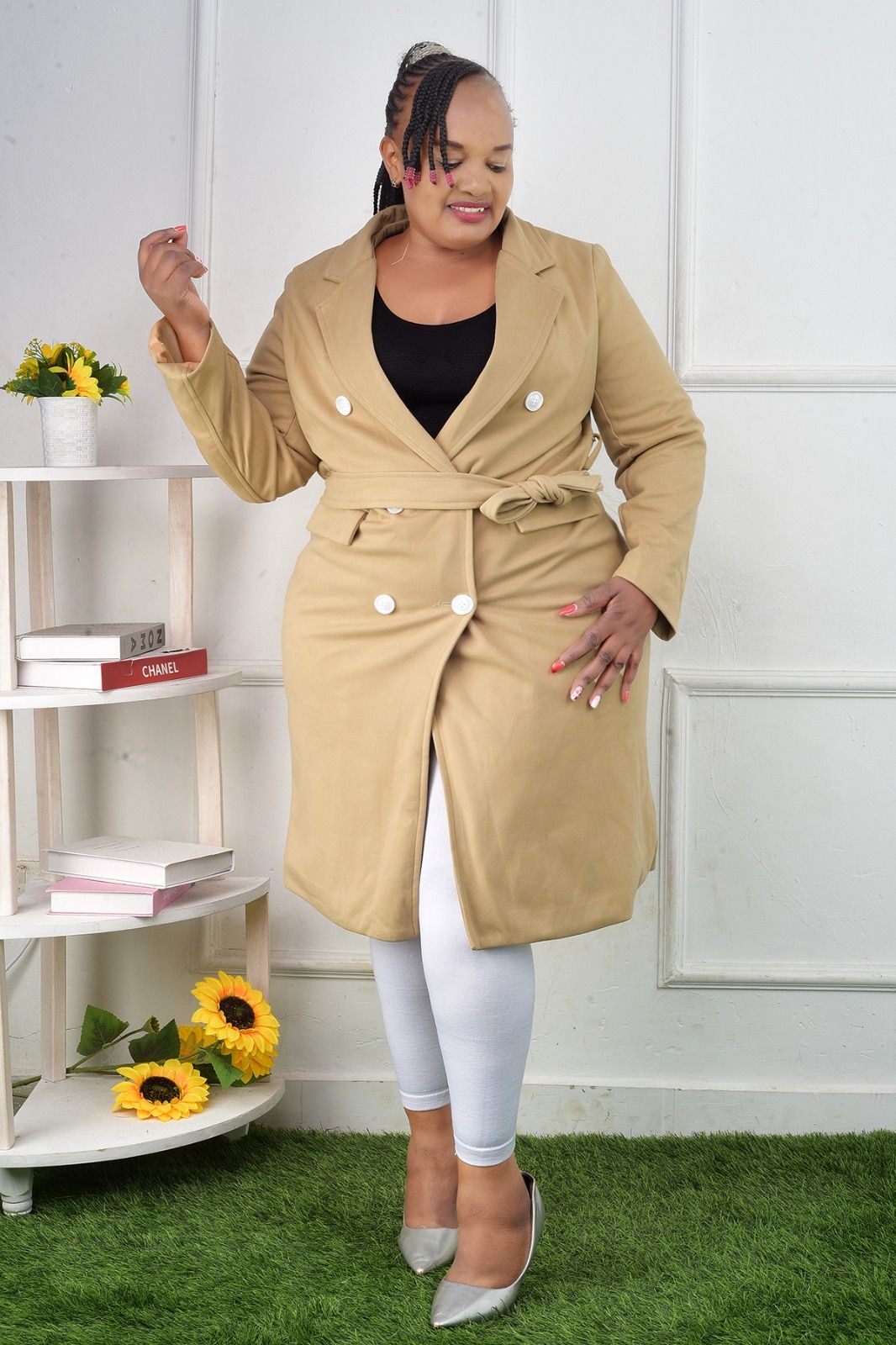 Ladies long trench coats