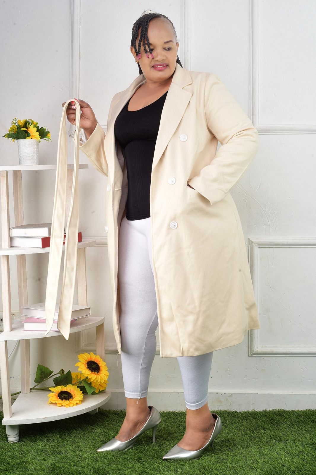 Ladies long trench coats