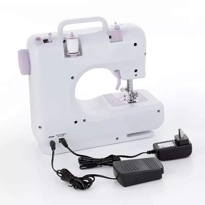 SEWING MACHINE. Household Portable Electric Sewing Machine, Automatic buttonholes,reverse seam,Easy-slide bobbin eliminates tangles,Thread cutter groove,Flexible steering wheel,Stitch length and width
