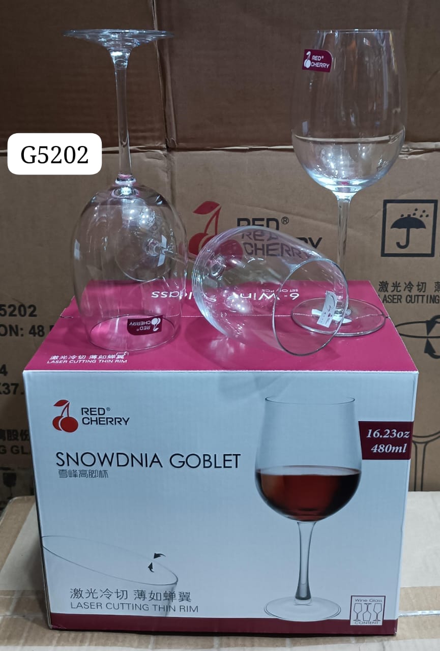 480ml wine glass set of 6pcs