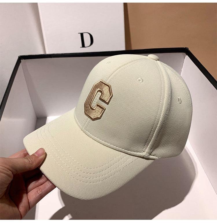 CJ HOUSE Hats for Men 2024New C Letter Embroidered Baseball Cap Kpop Fashion Couple Snapback Cap Men and Women Sun Hats Chapeau Homme