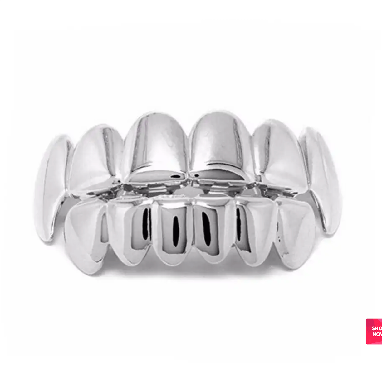 1PC HipHop Single Tooth Grillz For Men,  Hip Hop Real Gold Plated Teeth Grillz Fashion Tooth Caps Decor Dental Grills For Men Women Jewelry Accessories Halloween