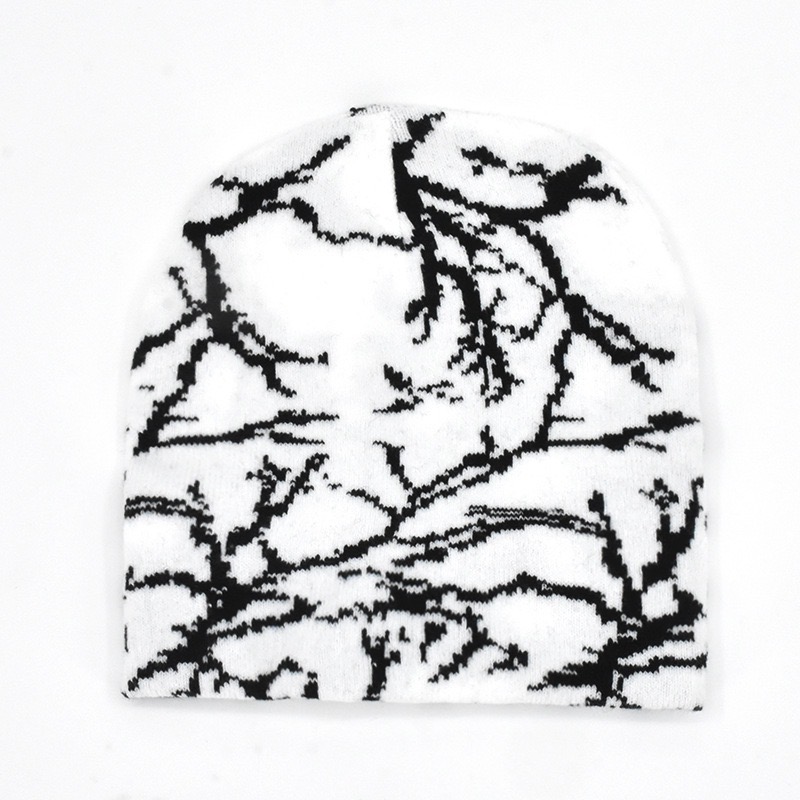 CJ House Winter Harajuku Y2K Knitted Hat Women Fashion Warm Thick Men Hip Hop Beanies Hat Skullcap Short Hat Unisex Basic Cap