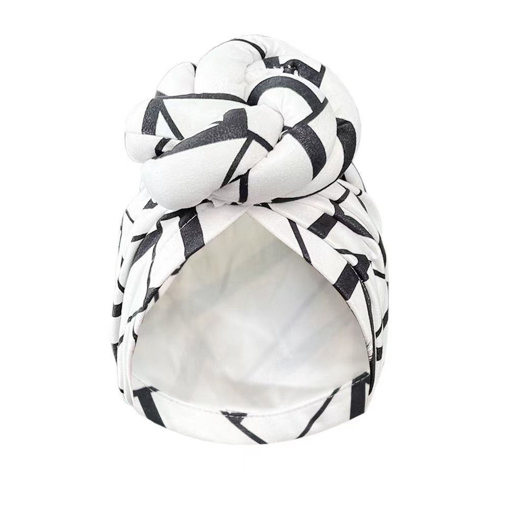 2025 New Pre-Made Knotted Head Wrap Fashion Head Cap For Women Luxury Party Headdress Women 3D Flower Cross Turban Hat