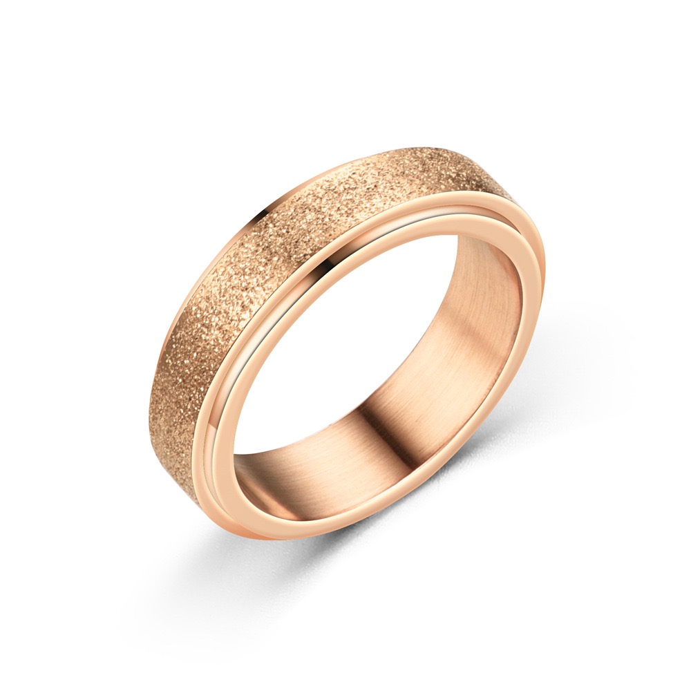 6mm Anxiety Fidget Spinner Rings for Men Smooth Stainless Steel Spinning Rotating Ring for Women Anti Stress Jewelry Gift