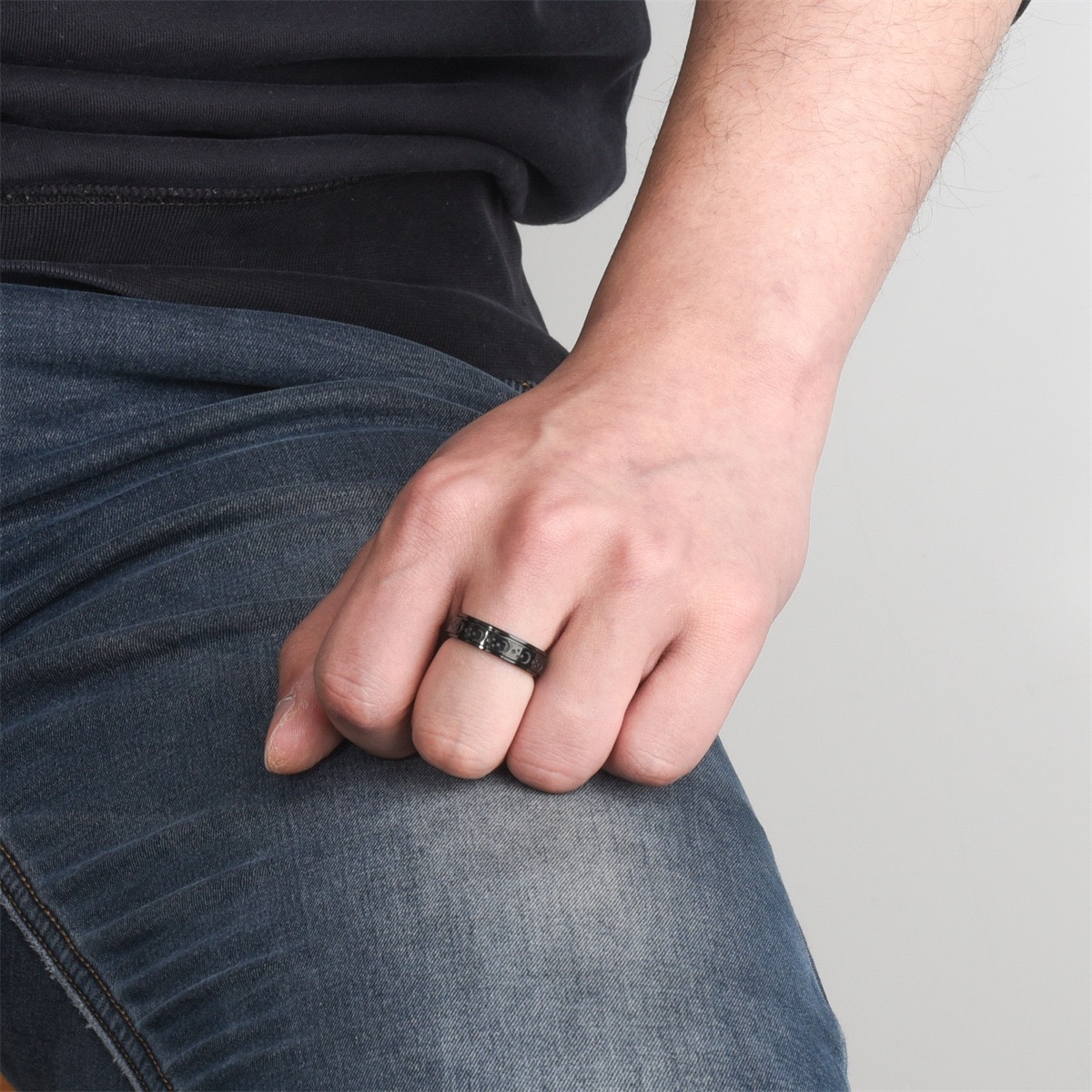 Spinning Anxiety Ring for Women Men Star Moon Fidgets Rings 2025 Stainless Steel Anti Stress Ring Rotate Gift bagues pour femme
