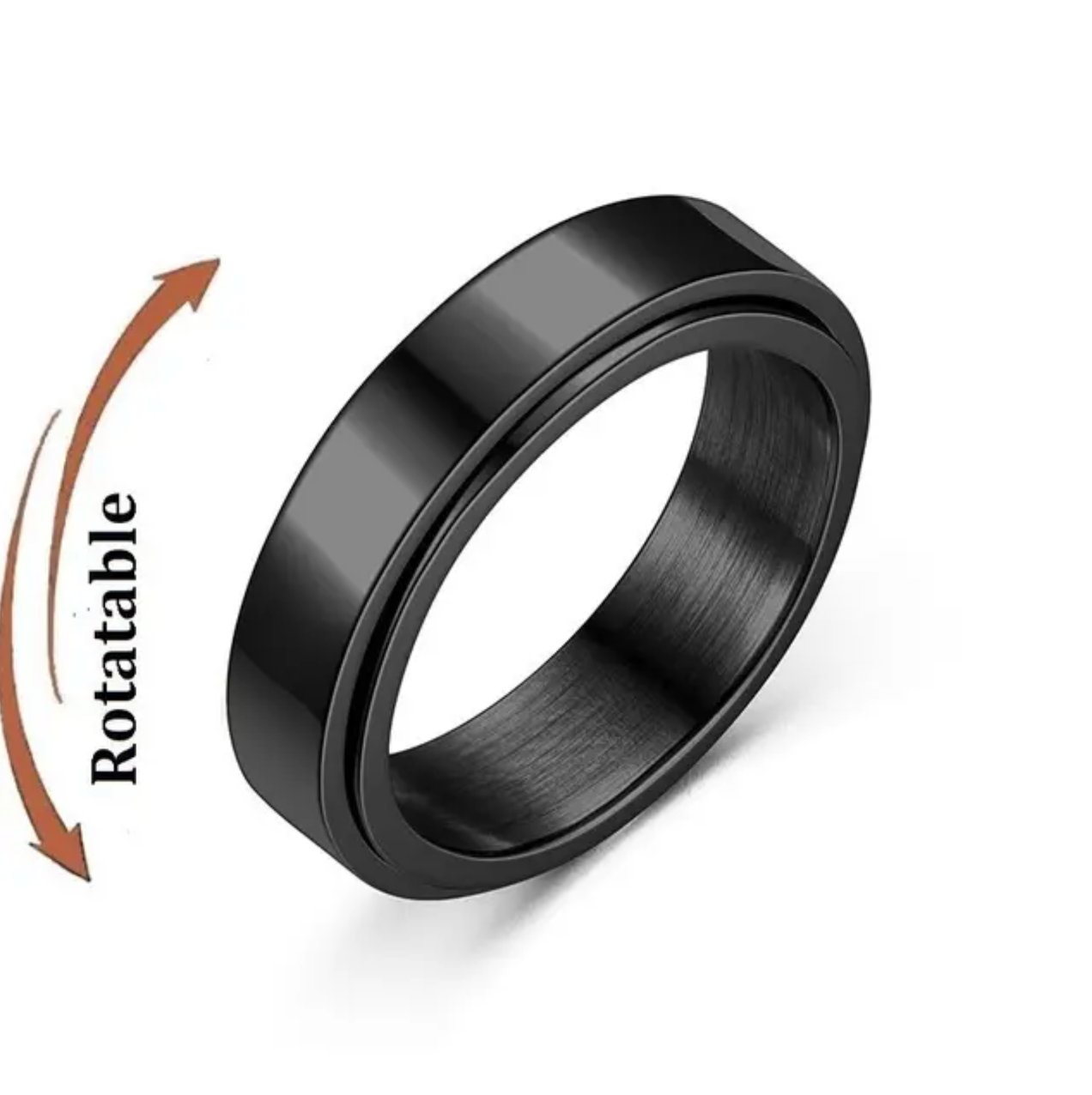 Spinning Anxiety Ring for Women Men Star Moon Fidgets Rings 2025 Stainless Steel Anti Stress Ring Rotate Gift bagues pour femme