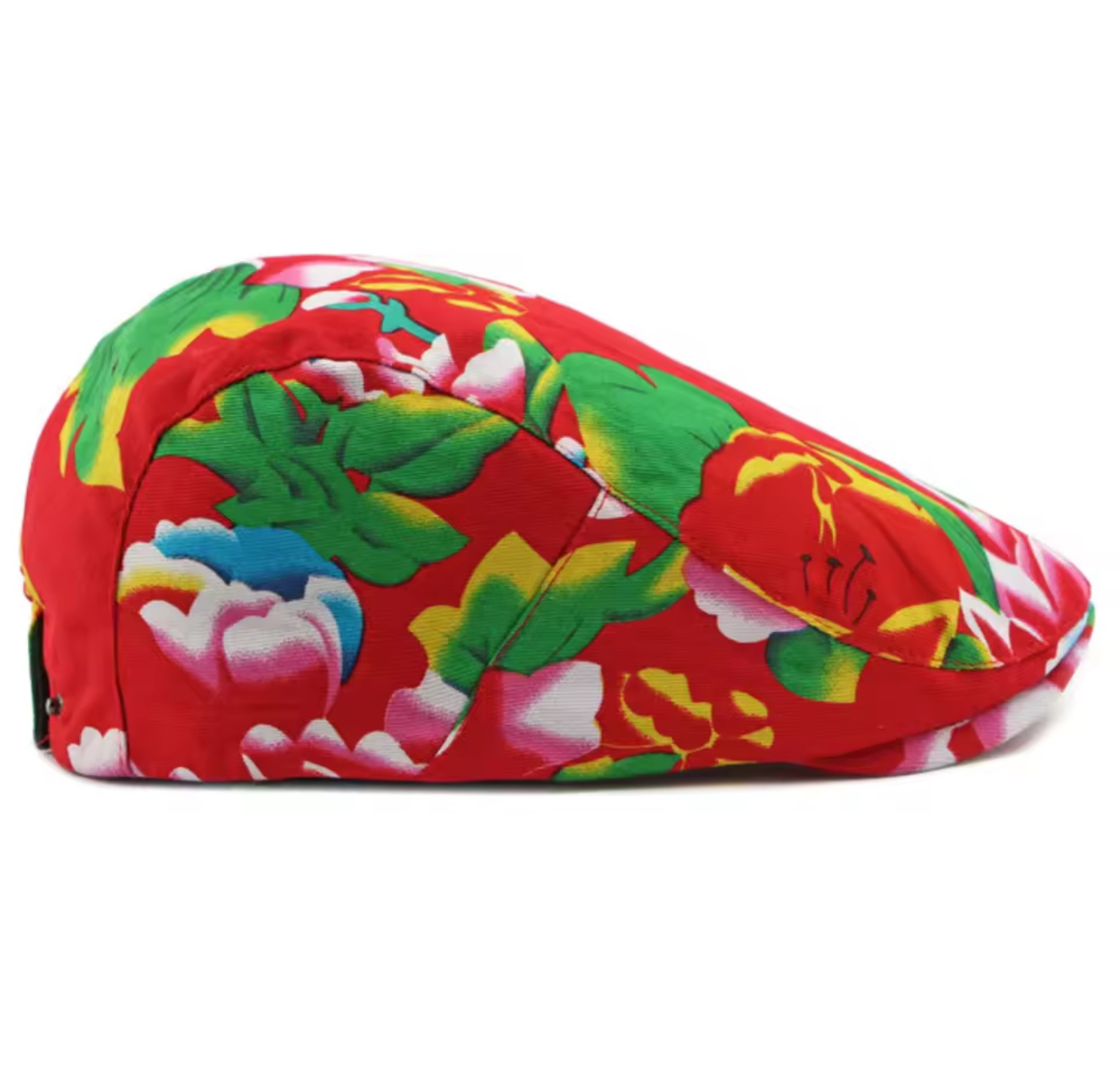 Beret for Men Women Chinese Floral Printed Beret Cap Male Female Vintage Artist Painter Beret Hat Adjustable Flat Cap Men