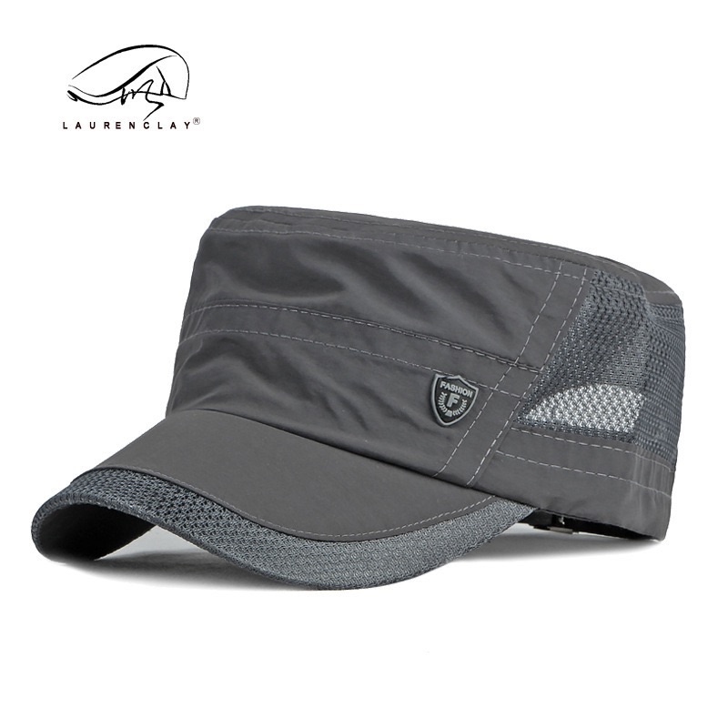 Men's Adjustable Cotton Baseball Cap, Flat Top, Trucker Hat, Dad Hat, Classic