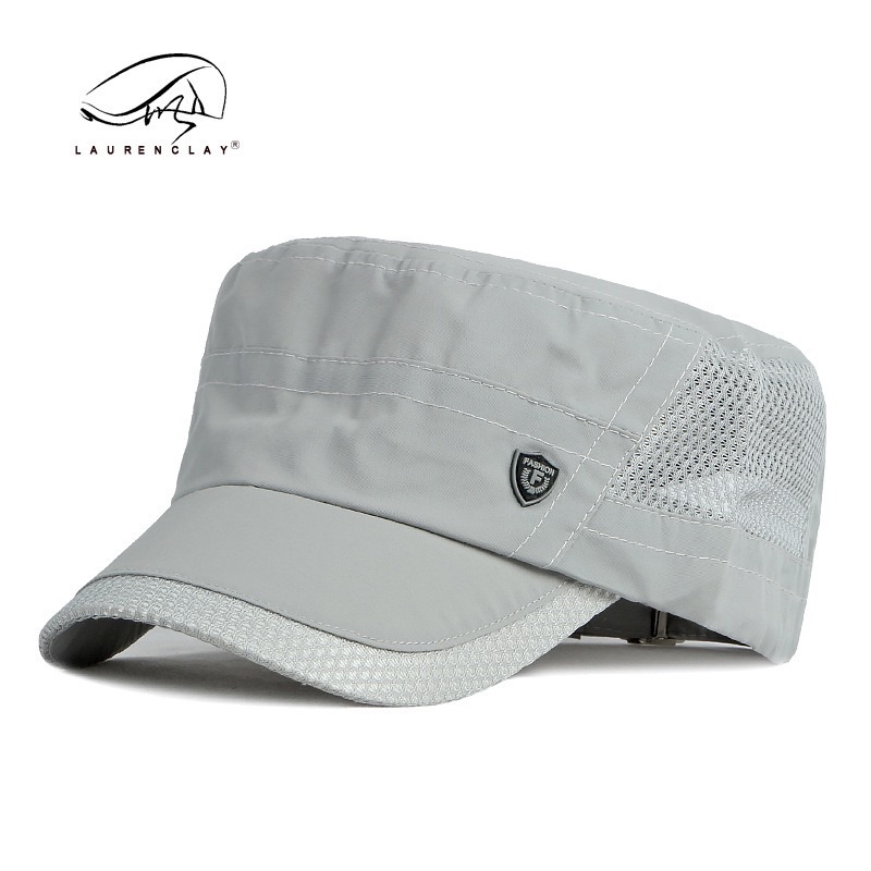 Men's Adjustable Cotton Baseball Cap, Flat Top, Trucker Hat, Dad Hat, Classic