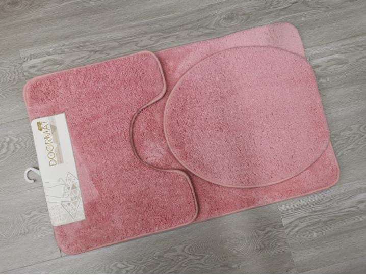 3pcs super absorbent warm bathroom mat