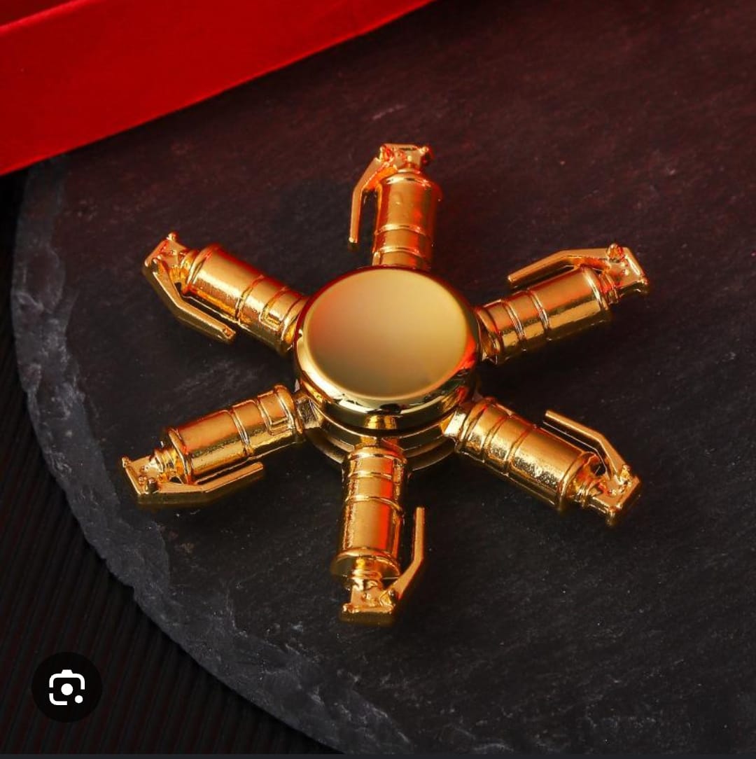 Metal Finger Fidget Spinner – EDC Hand Spinner Toy for Stress, Anxiety Relief & Focus, Autism & ADHD Sensory Aid for Kids, Children & Adults