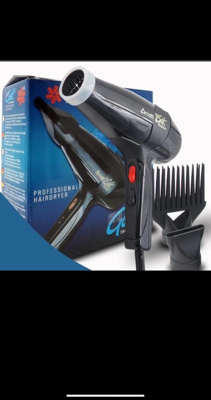 KILLMALL SPECIAL OFFERS WHOLASALE PRICES ONLY ksh 2160. Zeriotti Original Hair Blow Drier (zeriotti) 3000 Speed setting: 2
Temperature options: 4