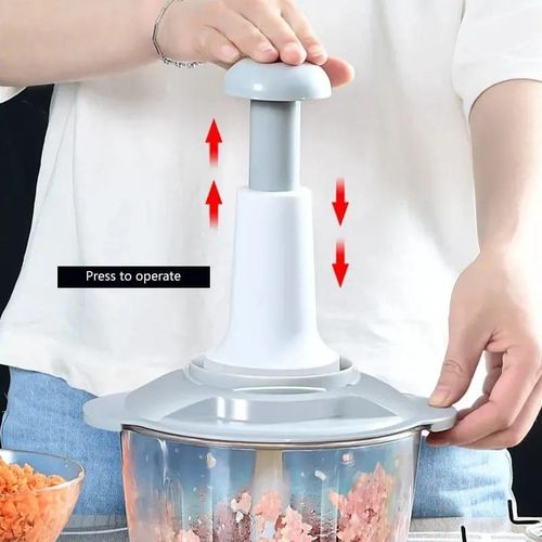 MANUAL CHOPPER. Household press type manual  grinder kitchen multi-purpose stranding vegetables hand patting food processor