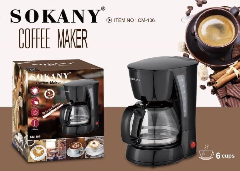 Sokany Coffee Maker Automatic Drip American Milk Tea Machine Coffee Pot