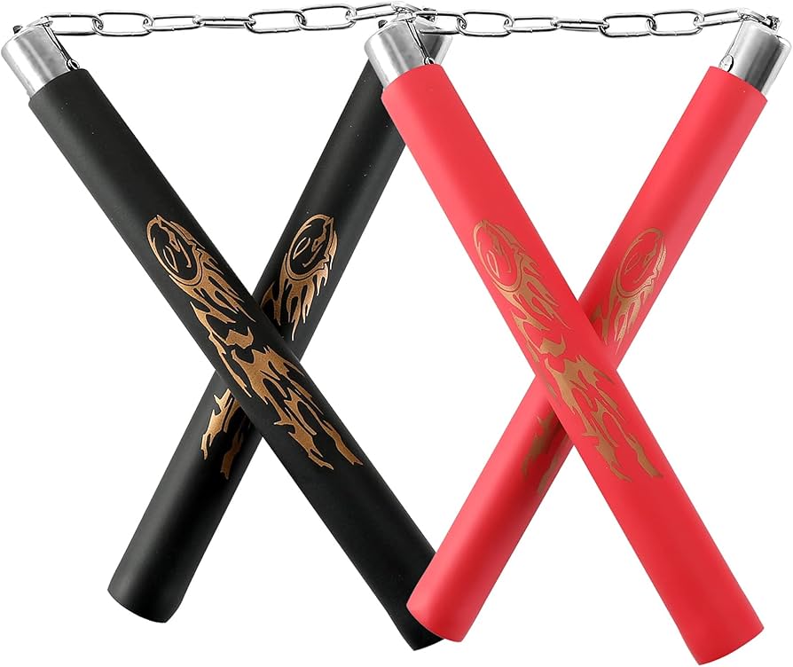 The Ultimate Dragon Nunchucks Steel Link - Karate Ninja Martial Arts Training NunChakus