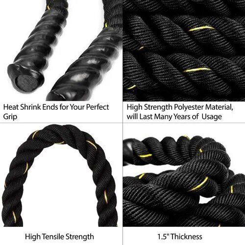 High Quality 38mm 15 Meters 10KG Battle Rope