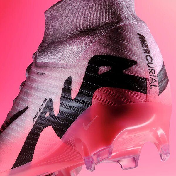 Pale Pink Zoom Superfly 9 Air Soccer Shoes Briliance Mercurial Football Boots                                                                                                                          .
