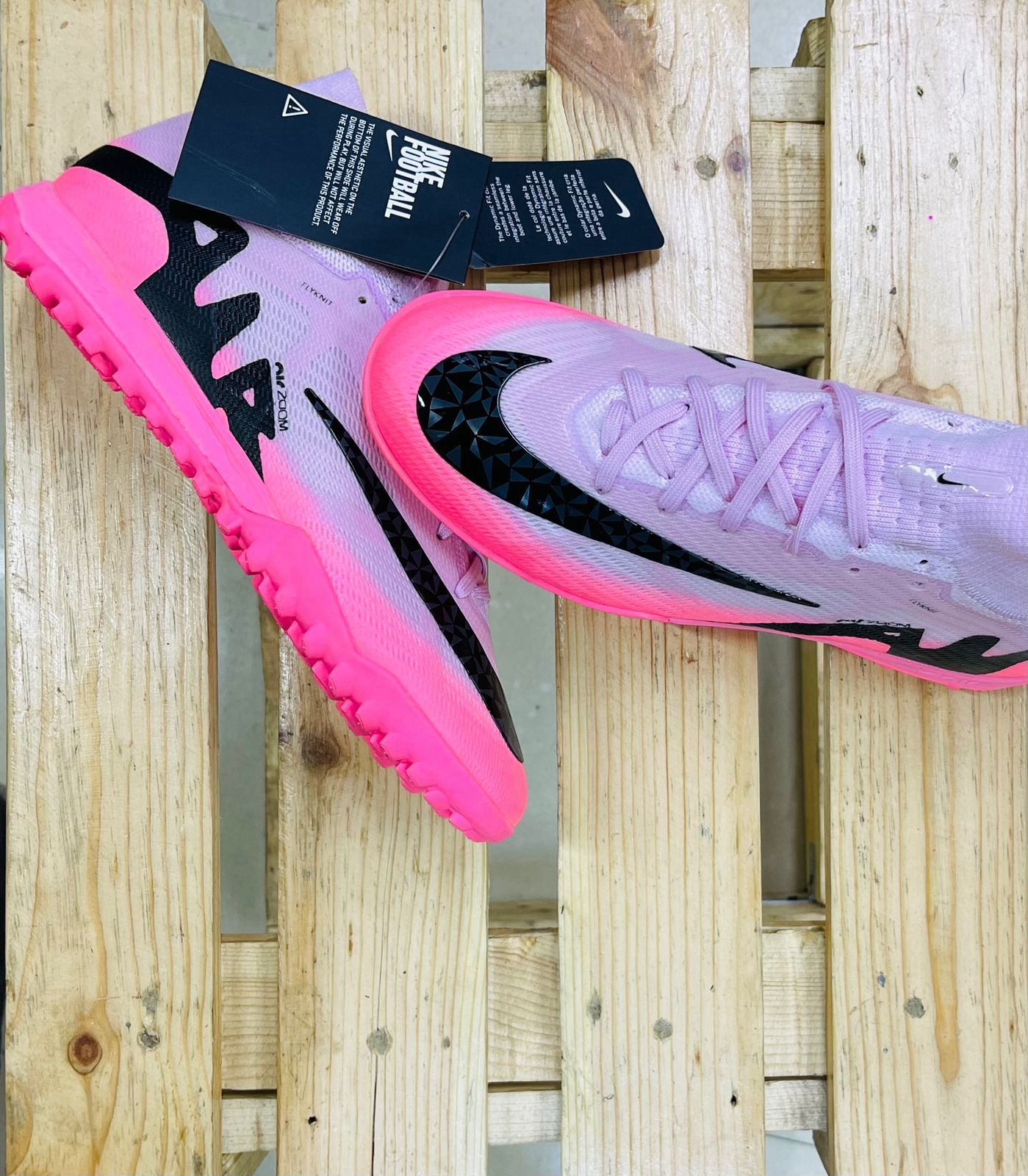 Air Zoom Soccer Pale Pink Mercurial Astro Turf Football Trainers Shoes