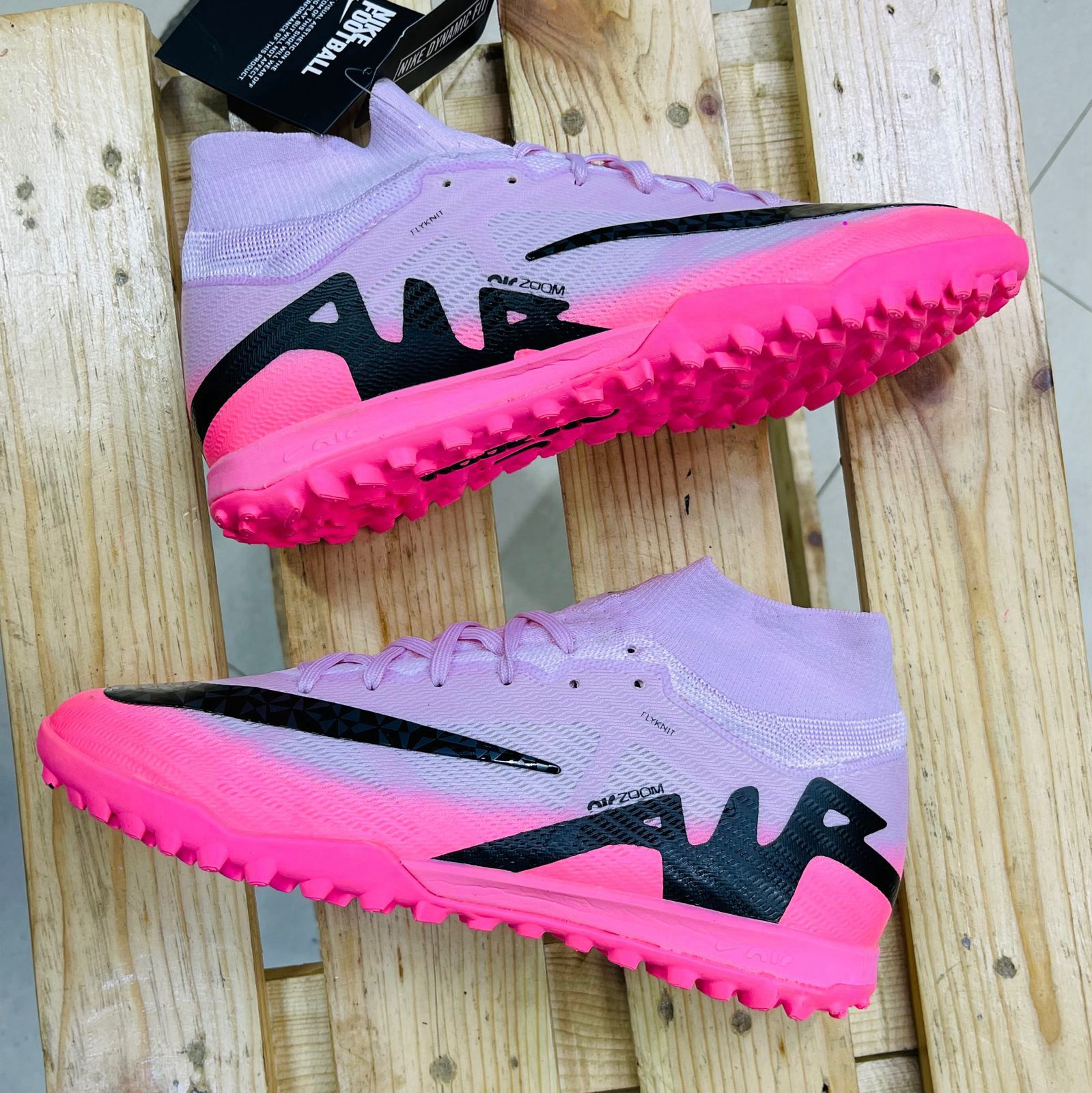 Air Zoom Soccer Pale Pink Mercurial Astro Turf Football Trainers Shoes