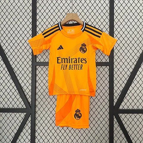 Real Madrid 24/25 Away Jersey Kids Kit Top and Shorts                                                                                                                                                  .