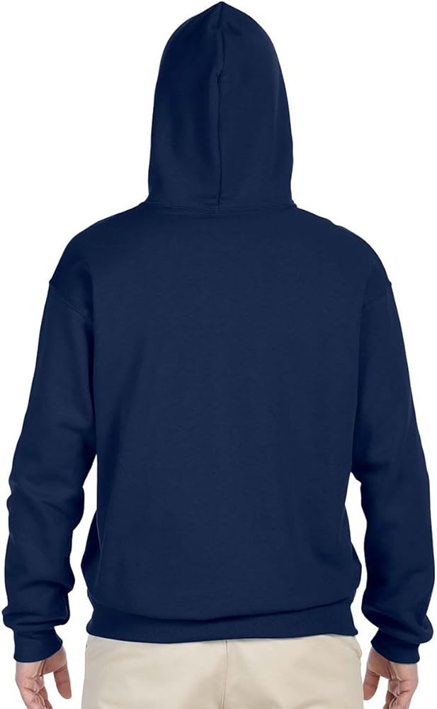 New Heavy Duty Men's & Women's Plain Navy Blue Dark Blue - 100% Premium Cotton Hoodie                                                                                                                  .