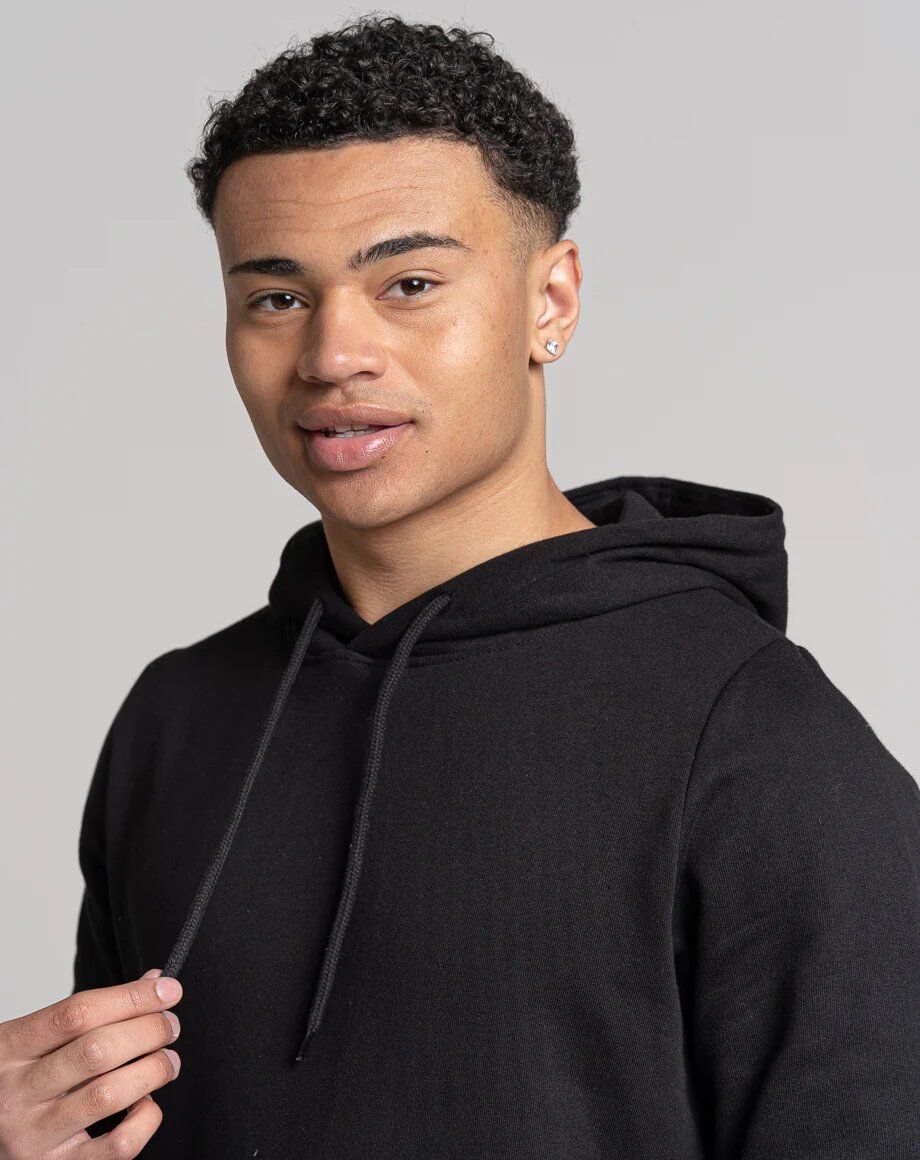 New Heavy Duty Unisex Men's  Black Plain Hoodie- 100% Premium Pure Cotton Hoodie - Fleece Inside For Warmth and                                                                                . Comfort