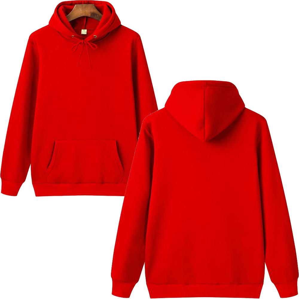 New 100 % Premium Unisex Cotton Plain Colour Red Men's Hoodie                                                                                                                                          .