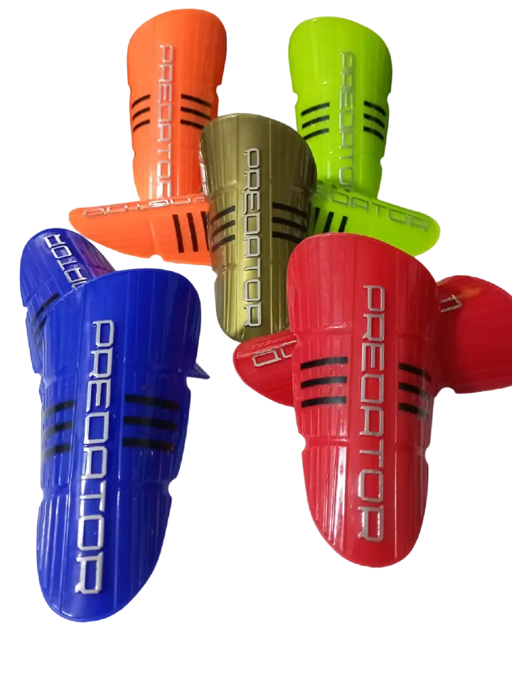 Tiny Shin Guards Kids Size Shin Pads - One Pair Of Shin Guards For Football/ Soccer Match Play Protector - Cushioned Pads - Suitable For Childred and Adults