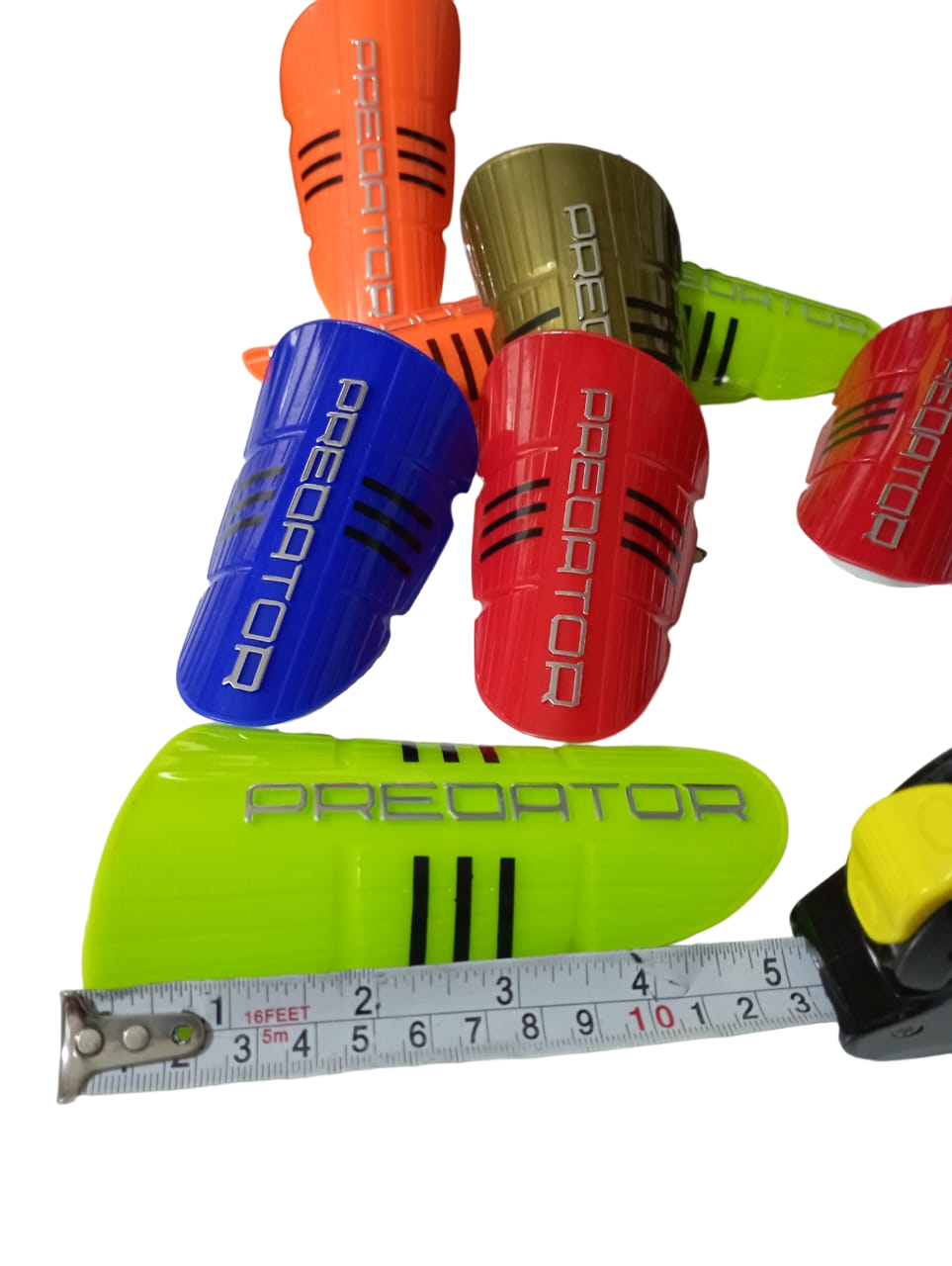Tiny Shin Guards Kids Size Shin Pads - One Pair Of Shin Guards For Football/ Soccer Match Play Protector - Cushioned Pads - Suitable For Childred and Adults