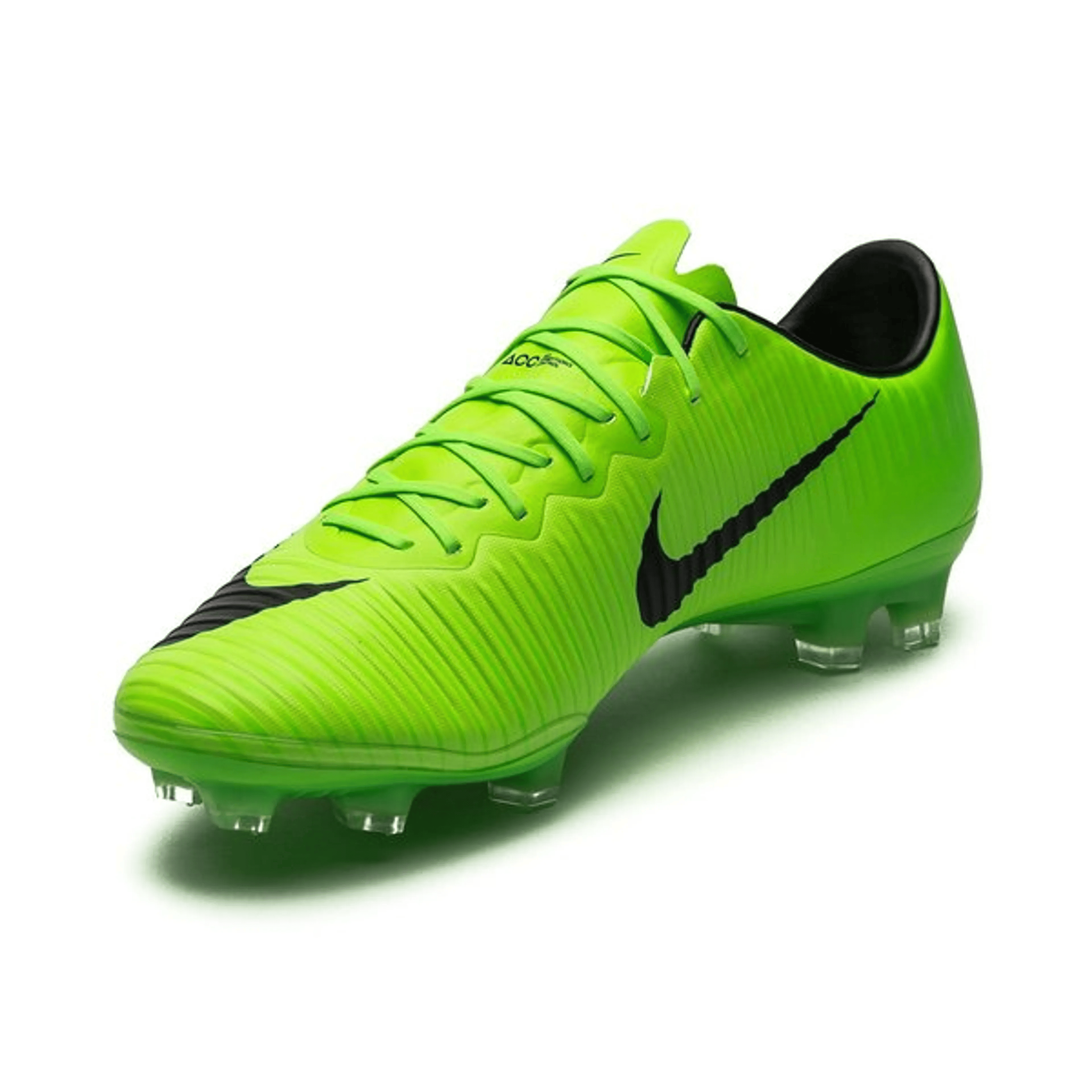 Mercurial Boots Vepor XI Electric Green FG Football Soccer Shoes All Weather Conditions Football Cleats V16