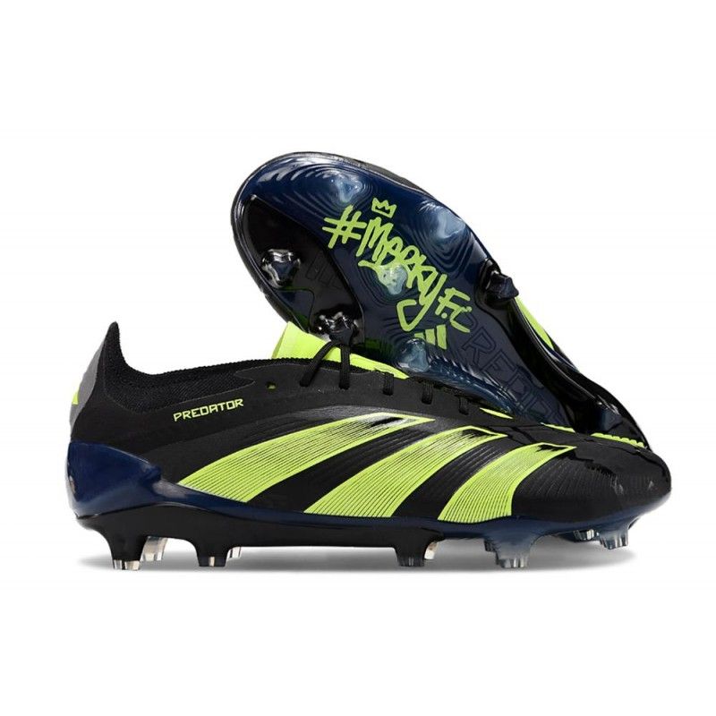Merky Predator Elite All Weather Conditions Black Pack Football Boots Soccer Sports Shoes