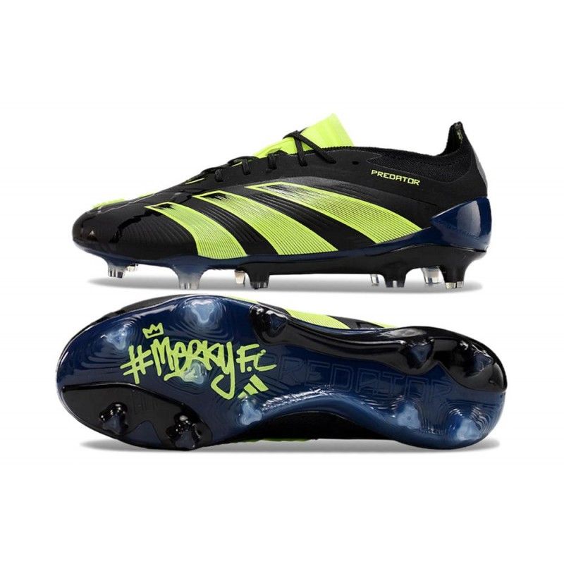 Merky Predator Elite All Weather Conditions Black Pack Football Boots Soccer Sports Shoes