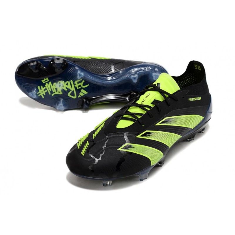 Merky Predator Elite All Weather Conditions Black Pack Football Boots Soccer Sports Shoes