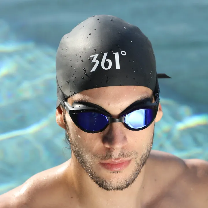 New Adults Waterproof Silicone Hair Protection Swimming Cap With Ear Protection