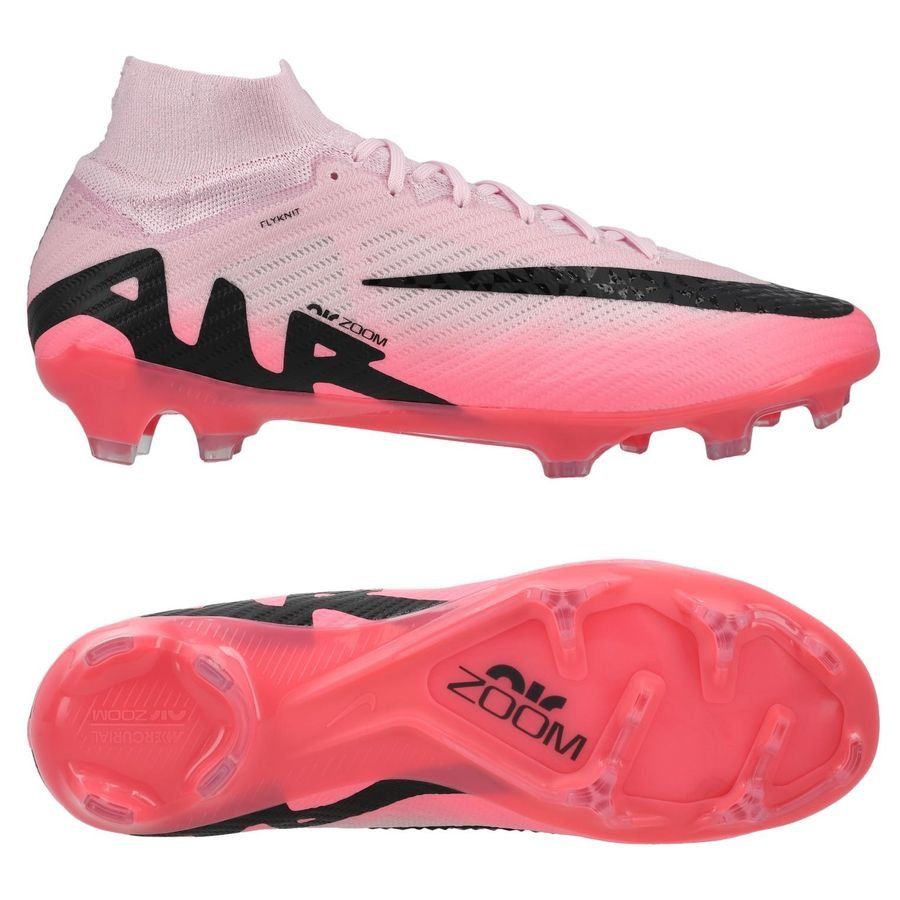 Pale Pink Zoom Superfly 9 Air Soccer Shoes Briliance Mercurial Football Boots                                                                                                                          .