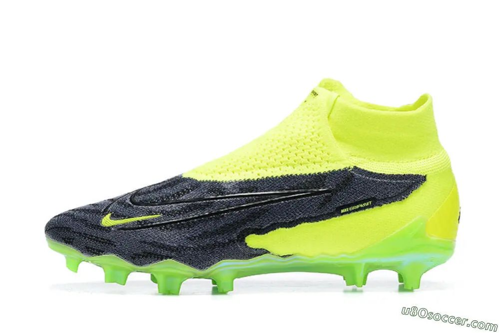 Phantom GX Lite Soccer Shoes Black Green Pro light football boots for Kids and Adults                       .