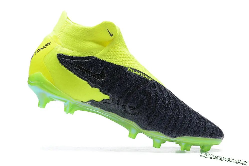Phantom GX Lite Soccer Shoes Black Green Pro light football boots for Kids and Adults                       .