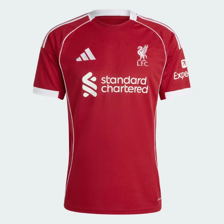 New Liverpool Home Football Kit 2025-2026 Jersey - Unisex Soccer Shirt                                .