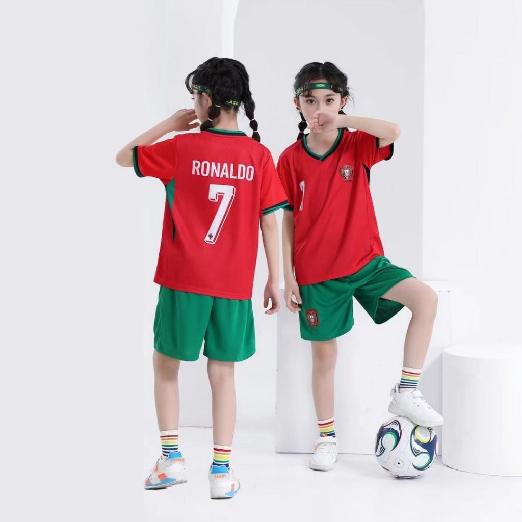 Cristiano Ronaldo Portugal Jersey For Children/Kids - CR7 Kit                                       .