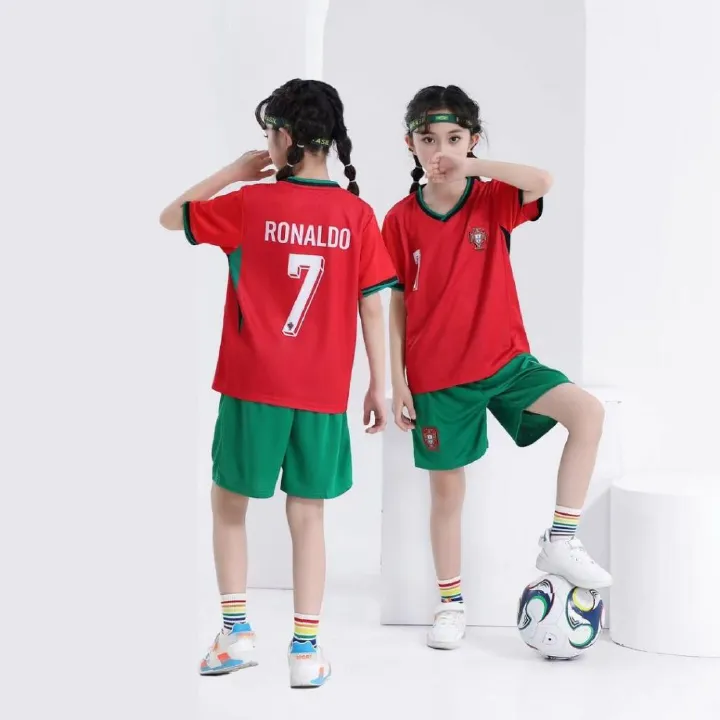 Cristiano Ronaldo Portugal Jersey For Children/Kids - CR7 Kit                                       .